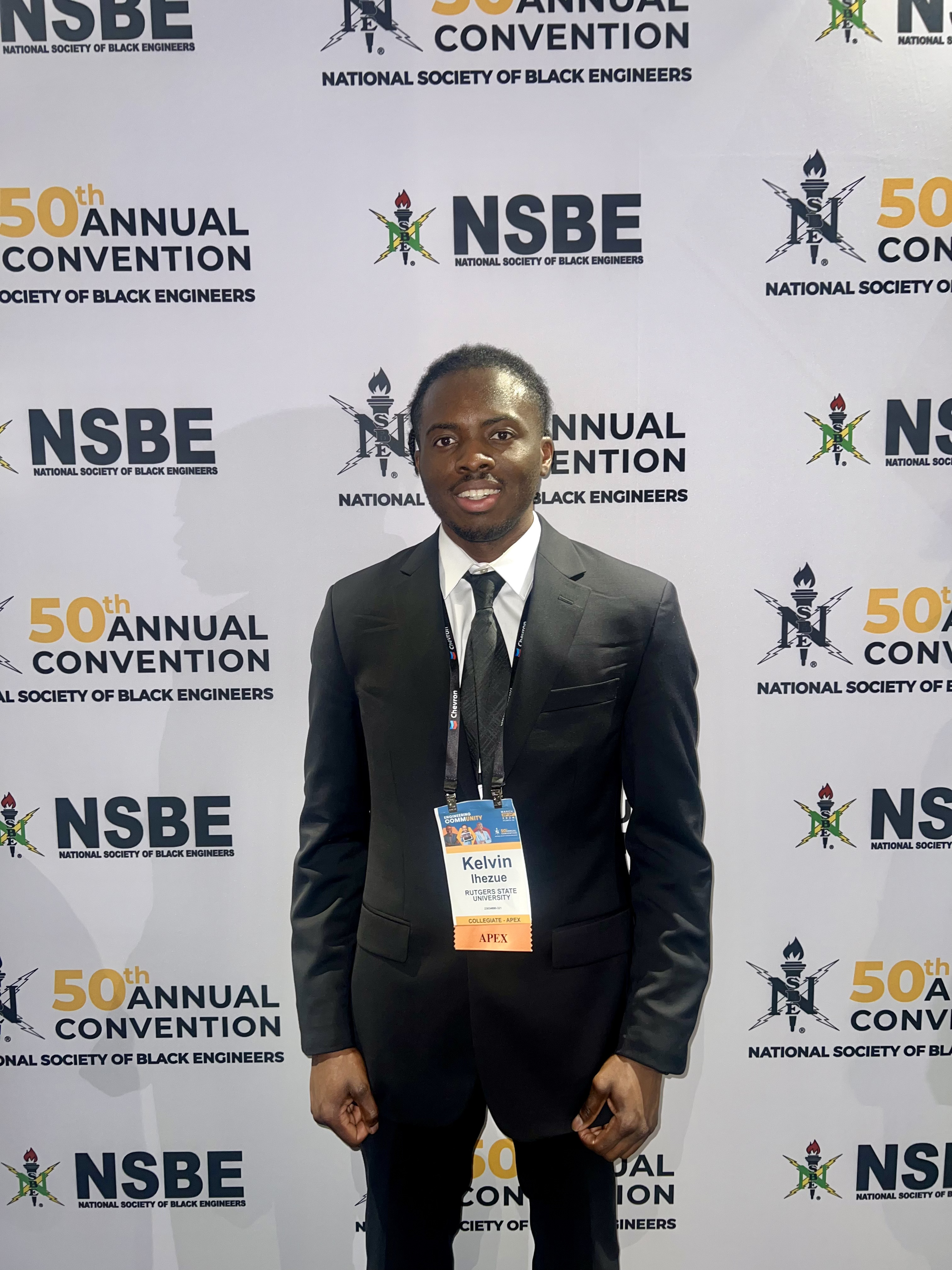  A picture of Kelvin at NSBE convention 